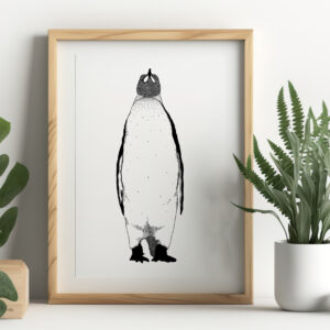 Kunstdruck Pinguin